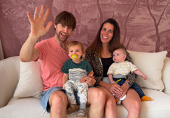 Antoon en Charlotte met hun kinderen